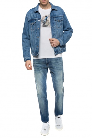 Kurtka jeansowa z przetarciami, zdjęcie 2 Kurtka jeansowa z przetarciami od Diesel